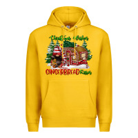 Lemon christmas wishes gingerbread kisses Premium Hoodie - FaDigitalArtStudio
