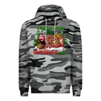 Slate Camo christmas wishes gingerbread kisses Premium Hoodie - FaDigitalArtStudio