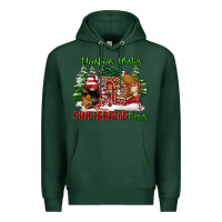 Sports Green christmas wishes gingerbread kisses Premium Hoodie - FaDigitalArtStudio