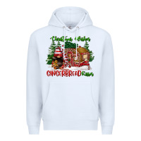 White christmas wishes gingerbread kisses Premium Hoodie - FaDigitalArtStudio