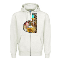Oatmeal Heather farm life alphabet lowercase letters d Zipper Hoodie - BundleAndBundleShop