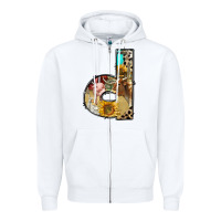 White farm life alphabet lowercase letters d Zipper Hoodie - BundleAndBundleShop