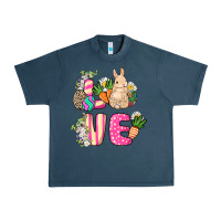 Midnight Navy Love Easter Urban Heavy Tee - NancyCooperArtShop