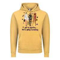 Vintage Mustard Get in ghoulies were going haunting Vintage Hoodie - NancyCooperArtShop