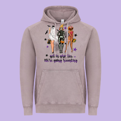 Get In Ghoulies Were Going Haunting Vintage Hoodie Designed By Nancycooperartshop
