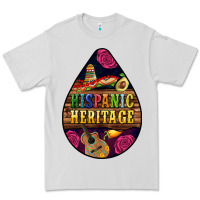 Dove Grey teardrop Hispanic Heritage Premium Tee - BundleAndBundleShop
