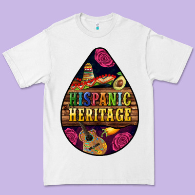 Teardrop Hispanic Heritage Premium Tee Designed By Bundleandbundleshop