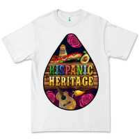 White teardrop Hispanic Heritage Premium Tee - BundleAndBundleShop