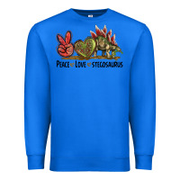 True Royal Peace Love Stegosaurus Premium Sweatshirt - LillyAllenDesigns