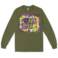 Army Green mardi gras Long Sleeve Tee - CowGirlArtShop