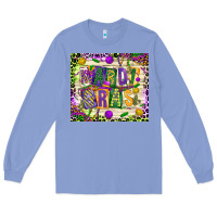 Colony Blue mardi gras Long Sleeve Tee - CowGirlArtShop