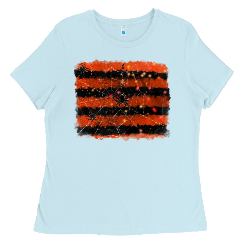 Halloween Spider Backround Ladies Tee by RanaPortraitStore | Teevron