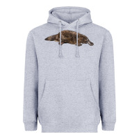 Heather Grey Platypus Heavyweight Hoodie - LillyAllenDesigns