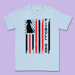 Pitbull Dad Classic Tee Designed By Bettercallsaul