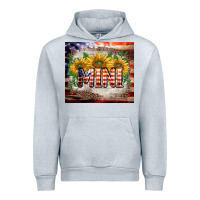 Heather Grey patriotic mini  tumbler Urban Hoodie - BarkalooDesign
