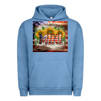 Pigment Pebble Blue patriotic mini  tumbler Urban Hoodie - BarkalooDesign