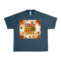 Midnight Navy Fall Cozy Season Urban Heavy Tee - texasbilliewilder