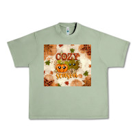 Oil Green Fall Cozy Season Urban Heavy Tee - texasbilliewilder