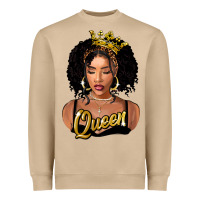 Mushroom black queen Heavyweight Sweatshirt - FaDigitalArtStudio