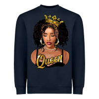 Navy black queen Heavyweight Sweatshirt - FaDigitalArtStudio