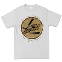 Dove Grey flying tigers squadron wwii leather patch design Premium Tee - tuanDangUi