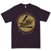 Plum flying tigers squadron wwii leather patch design Premium Tee - tuanDangUi
