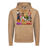 Vintage Coffee happy hallothanksmas dogs Vintage Hoodie - texasbilliewilder