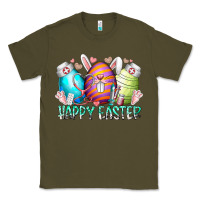 Army Green happy easter day eggs nurse Classic Tee - RacoonDesign