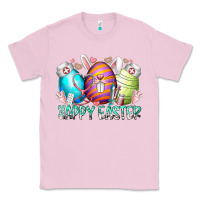 Bubblegum Pink happy easter day eggs nurse Classic Tee - RacoonDesign