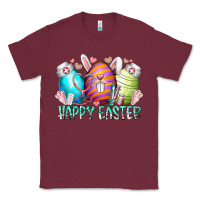 Burgundy happy easter day eggs nurse Classic Tee - RacoonDesign