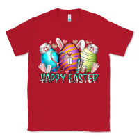 Red happy easter day eggs nurse Classic Tee - RacoonDesign