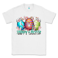 White happy easter day eggs nurse Classic Tee - RacoonDesign