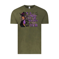 Vintage Olive In a World Full of Princesses Be a Witch Vintage Tee - texasbilliewilder