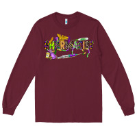 Burgundy mardi gras pharmacist Long Sleeve Tee - CowGirlArtShop