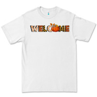 White welcome pumpkin Premium Tee - BundleAndBundleShop