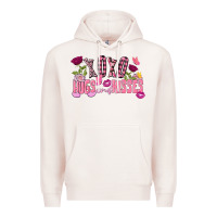 Pale Pink Xoxo Hugs And Kisses Valentine's Day Premium Hoodie - FaDigitalArtStudio