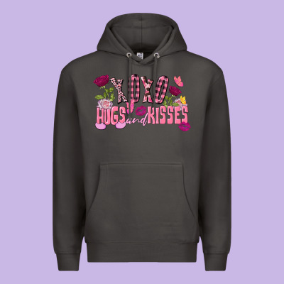 Xoxo Hugs And Kisses Valentine's Day Premium Hoodie Designed By Fadigitalartstudio