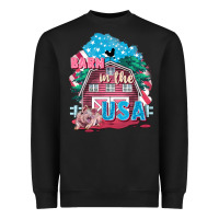 Black Barn in the USA Heavyweight Sweatshirt - FaDigitalArtStudio