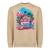 Mushroom Barn in the USA Heavyweight Sweatshirt - FaDigitalArtStudio