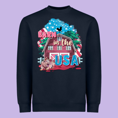 Barn In The Usa Heavyweight Sweatshirt Designed By Fadigitalartstudio
