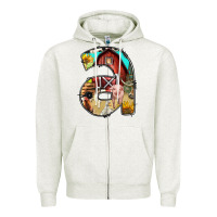 Oatmeal Heather farm life alphabet lowercase letters a Zipper Hoodie - BundleAndBundleShop