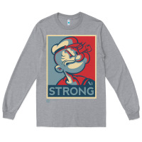 Heather Grey 1 popeye strong brand a transparent Long Sleeve Tee - tuanDangUi