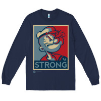 Navy 1 popeye strong brand a transparent Long Sleeve Tee - tuanDangUi