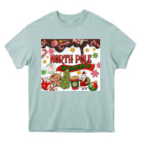 Arona North Pole Hot Chocolate christmas Heavy Core Tee - MaliasSmallBusiness