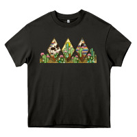 Asphalt cactus cowhide serape Heavy Core Tee - JahusDesignShop