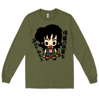 Army Green ヤムチャ yamcha Long Sleeve Tee - tuanDangUi