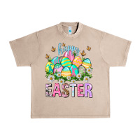 French Oak Happy Easter with eggs Urban Heavy Tee - NancyCooperArtShop