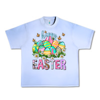 Grape Ice Happy Easter with eggs Urban Heavy Tee - NancyCooperArtShop