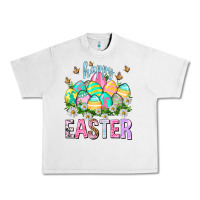 Lunar Rock Happy Easter with eggs Urban Heavy Tee - NancyCooperArtShop