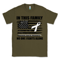 Army Green No One Fights Alone Pancreatic Cancer Awareness Classic Tee - Bettercallsaul